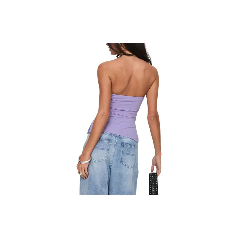 PRINCESS POLLY STRUTTER STRAPLESS TOP Strapless Top Women's PURPLE/Purple-3