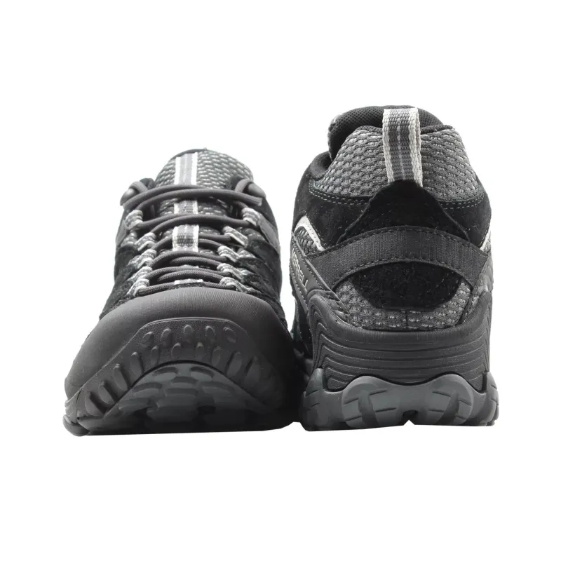 MERRELL Anti Slip Wear Resistant Mid Top Hiking Shoes Women's Black Gray-4