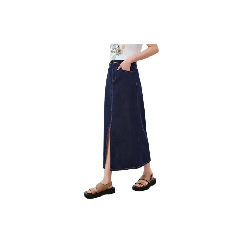 JZ. ANNAKRO Denim Long Skirt Women's-5