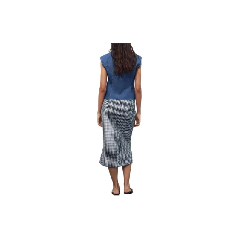 ZARA Casual Long Skirt Women's Blue-3