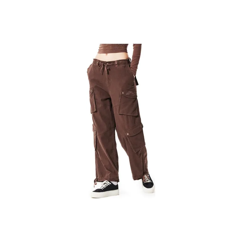 Ed Hardy Cargo Pants Women's Ice Mocha Brown-4