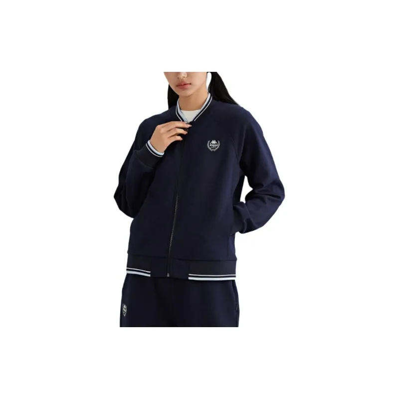 Kappa Baseball Jacket Women's Marine Blue-4