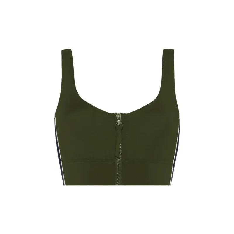 Eres Tribune Zipped Side stripe Swimsuit-3