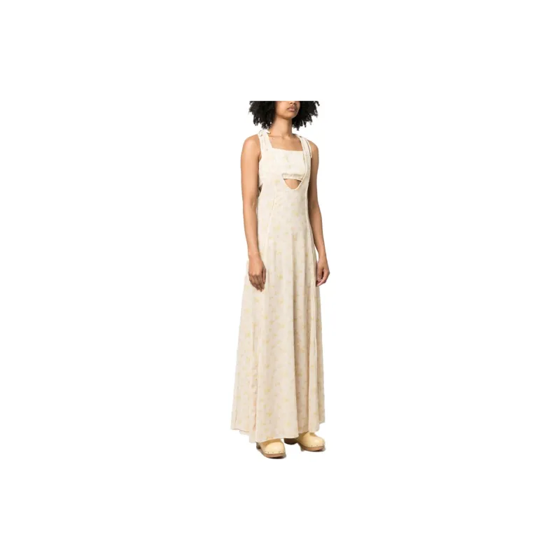 HOLZWEILER Sleeveless Dresses Women's Pink Wax Yellow-3