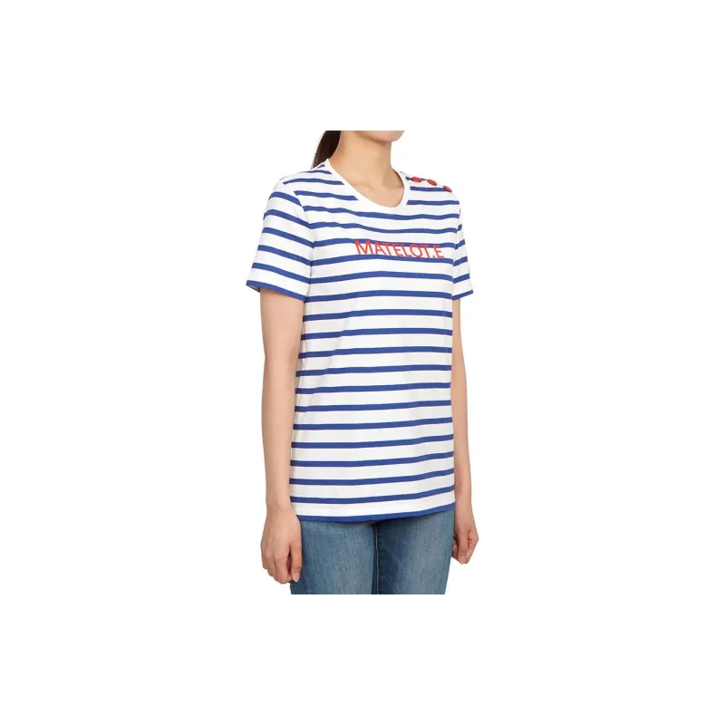 SAINT JAMES T Shirt Women's Marine Blue-4