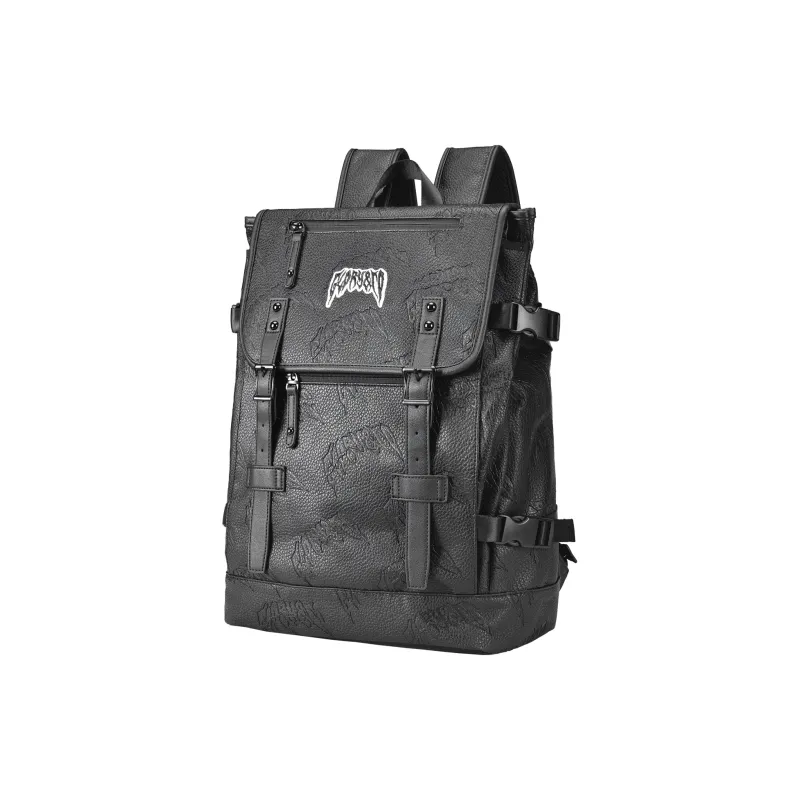 GLORY&CO PVC Backpack Travel Bag Laptop Bag Backpack Regular Men's Black-1