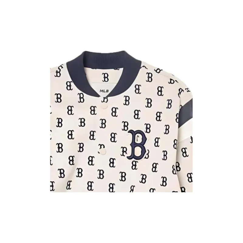 MLB Boston Red Sox Jackets Coats Unisex Deep Cream-2