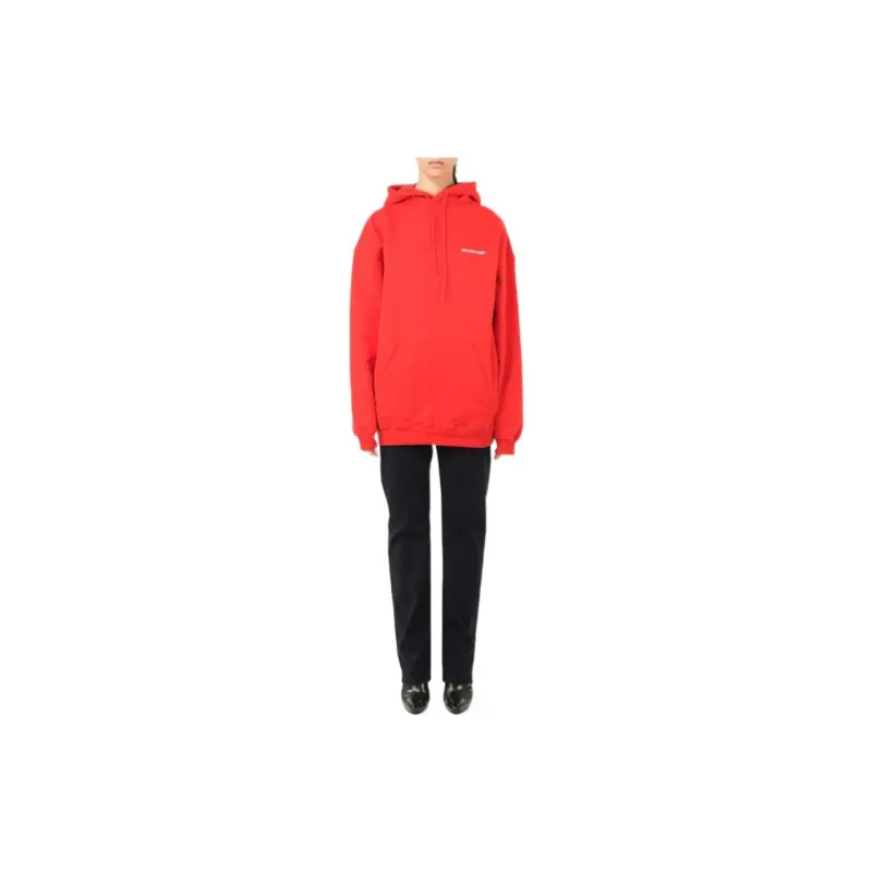 Balenciaga SS22 Sweatshirt Loose Fit Style Women's Red-2