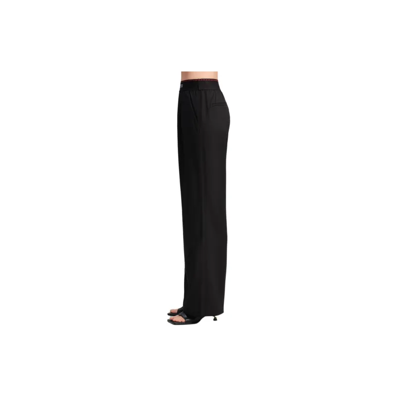 Blood Glitter Casual Pants Women's Black-2