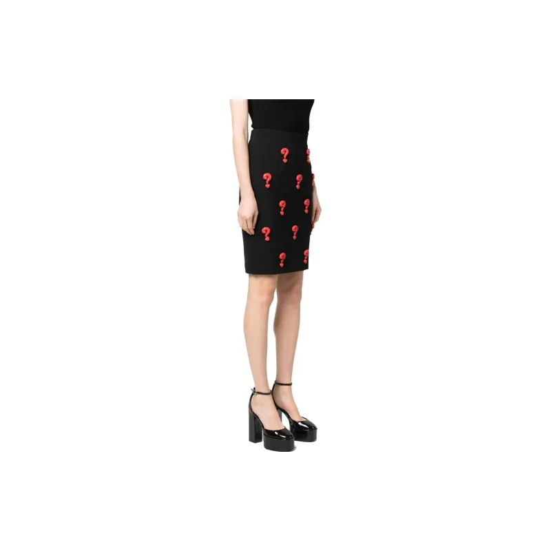 MOSCHINO Casual Long Skirts Women's Black-2