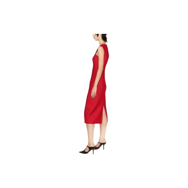 Alexander McQueen Sleeveless Dresses Women's Red-1