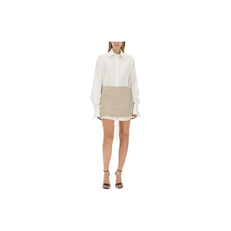 PETER DO Silk A line Miniskirt-3