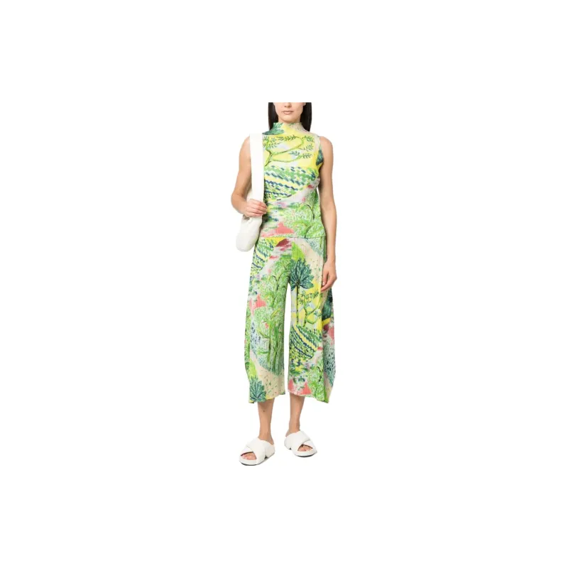 PLEATS PLEASE ISSEY MIYAKE Tank Top Women's Green-1