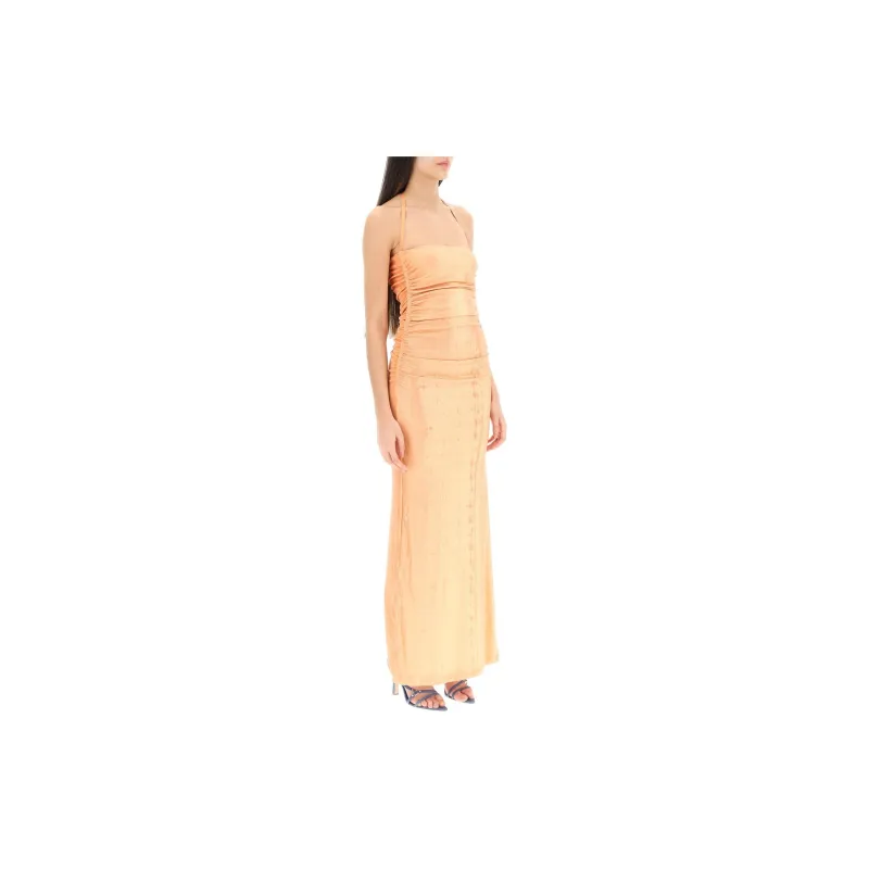 DIESEL Sleeveless Dresses Women's Orange Red-3