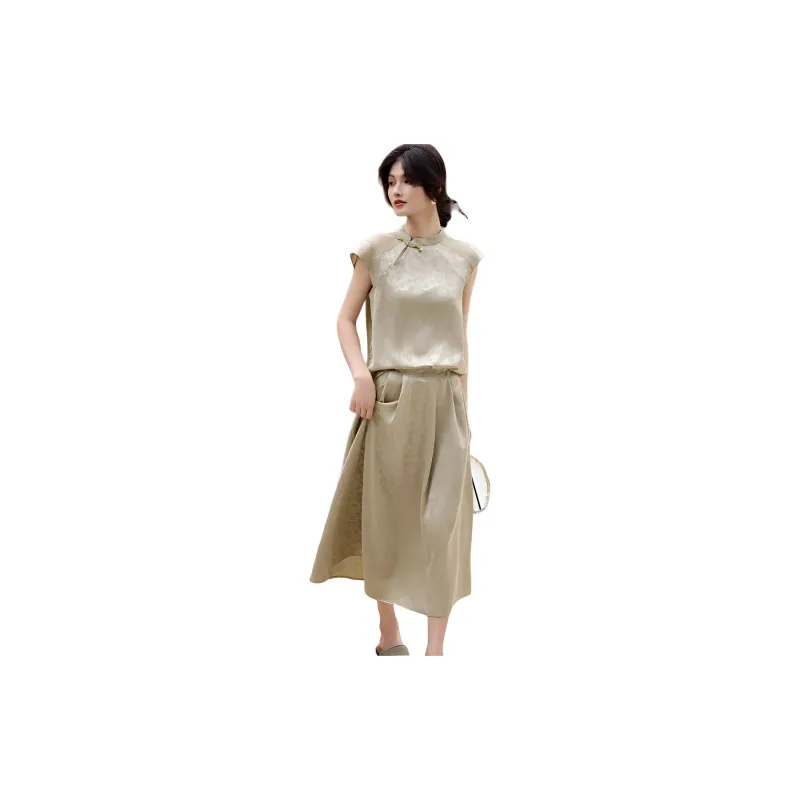 XWI Skirt Set Women's Khaki Green-1