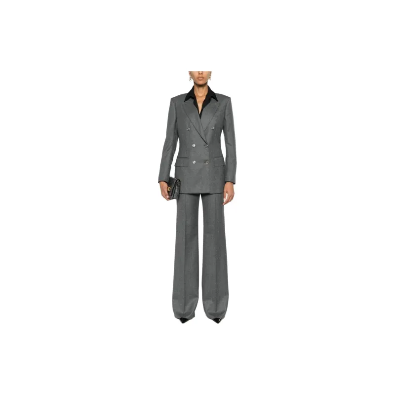 TOM FORD Dart Detailed Double Breasted Blazer-1