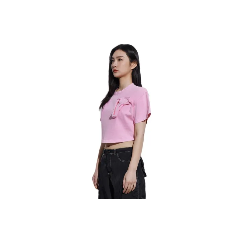 DRAGON FACE T-Shirt Women's Washable Pink-2