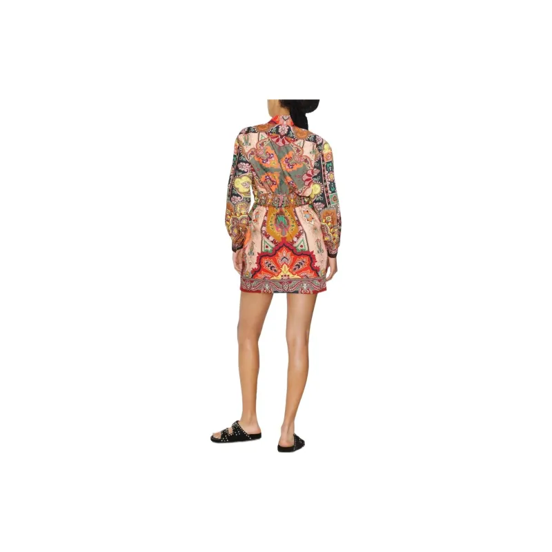 ETRO Long-Sleeved Dresses Women's Red-2
