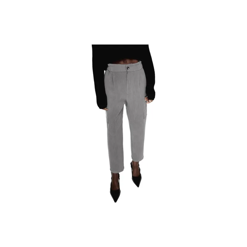 ZARA Cargo Pants Women's Zebra Print Gray-2
