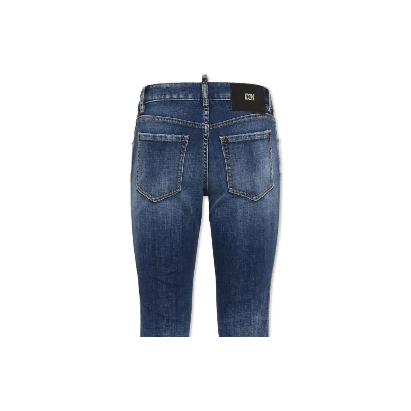 DSQUARED 2 Mid Rise Distressed Flared Jeans-4