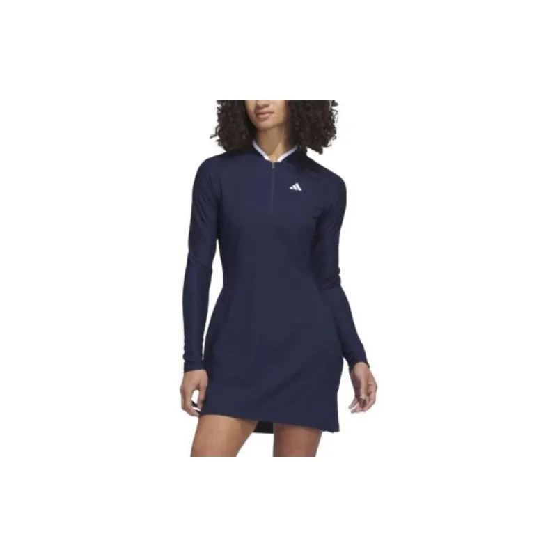 Adidas Long Sleeved Dresses Women's Dark Blue-1