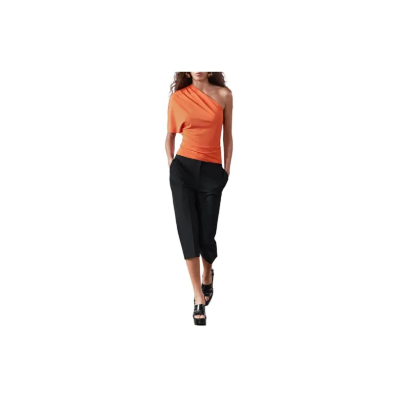 ZARA Tank Tops Women's Stripe/orange-2