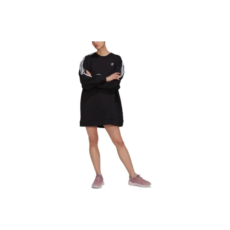 Adidas Originals Long Sleeved Dresses Women's Black-1