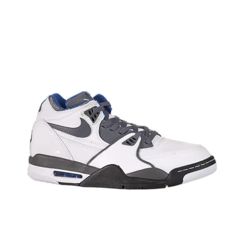 Nike Air Flight 89 Anti Slip Wear Resistant Mid Top Vintage Basketball Shoes Men's White-1