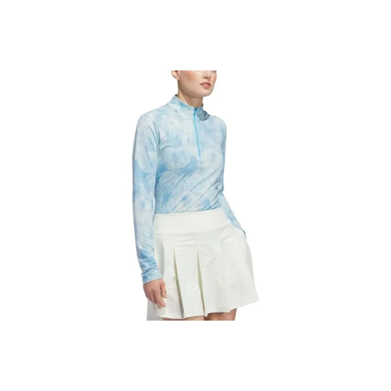 Adidas Free Shipping With AdiClub Ultimate365 Printed Quarter-Zip Mock-4