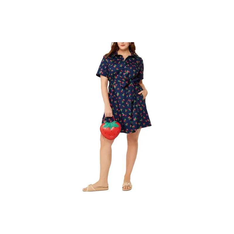 Kate Spade SS24 Short Sleeved Dress Women's French Blue-1