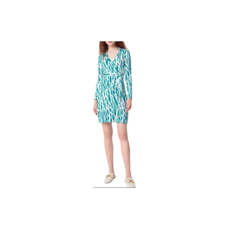 DVF Diane Von Furstenberg Long-Sleeved Dresses Women's Blue-2