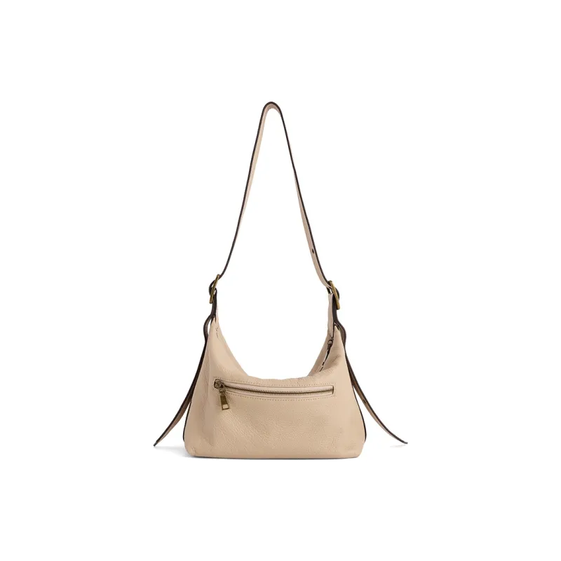 COCOEVA Cow Leather Shoulder Bag Women's Apricot-2