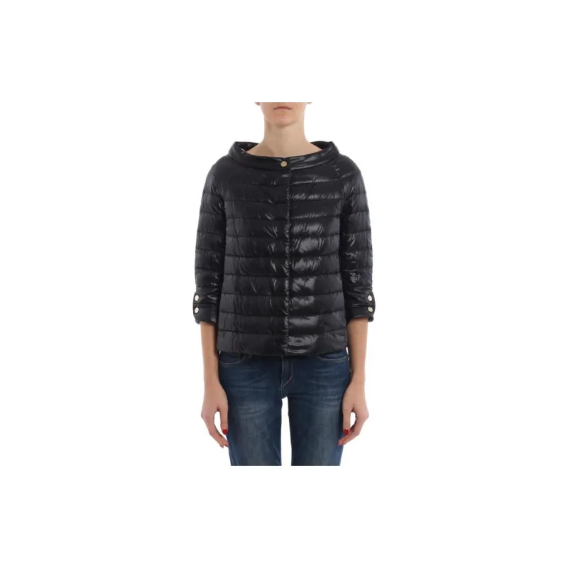 HERNO Cropped Sleeve Down Jacket-1
