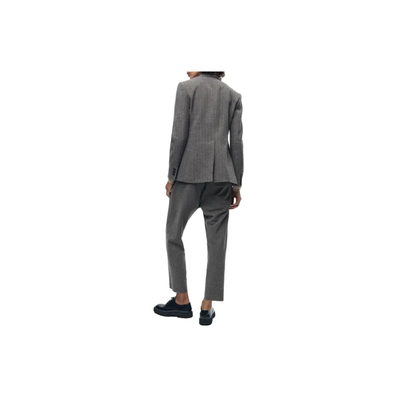 ZARA Business Suit Women's Gray-4