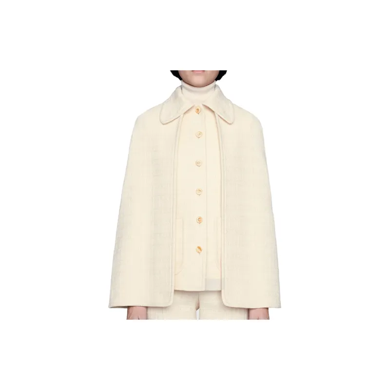 GUCCI Detachable Cape Tweed Vest-1