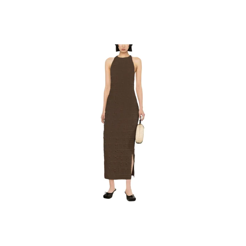 NANUSHKA SS24 Sleeveless Dress Women's Coffee-1