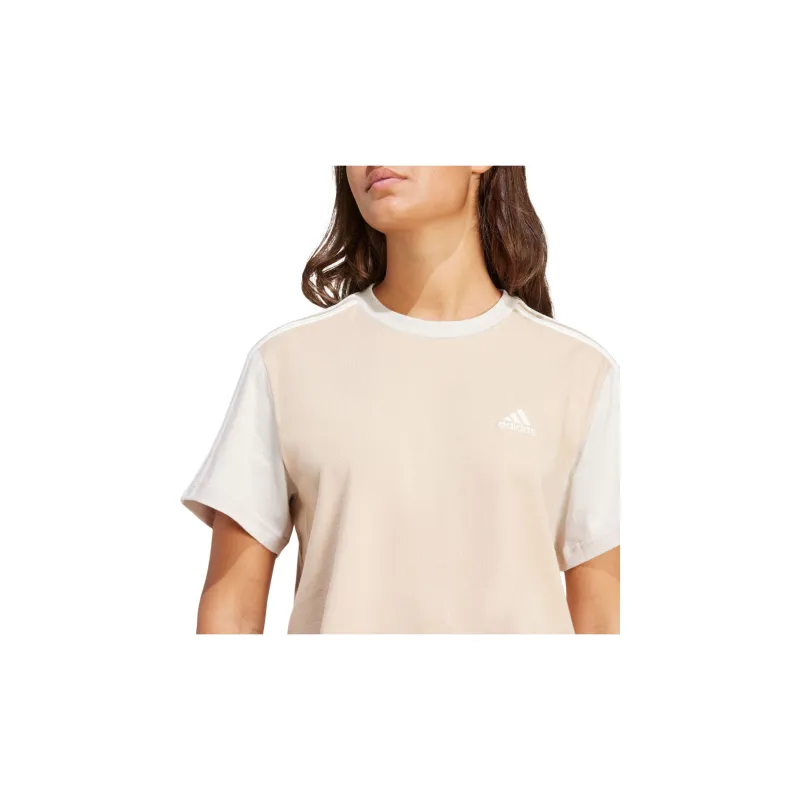 Adidas Essential Regular T Shirt Women's Beige-4