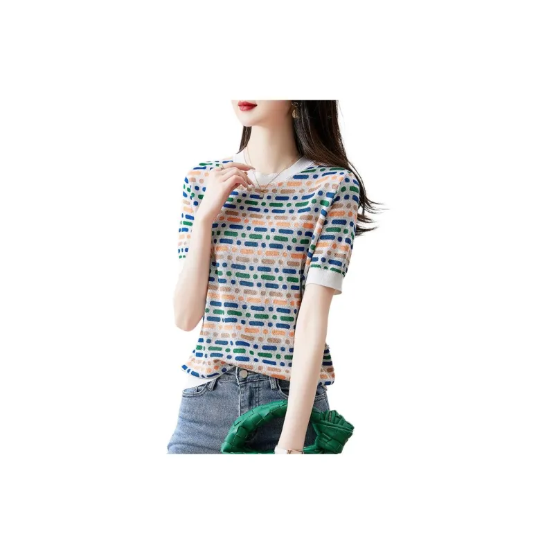 XWI T Shirt Women's Blue Yellow-2