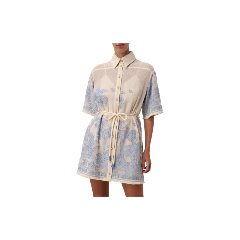 Zimmermann Ottie Belted Mini Dress-6