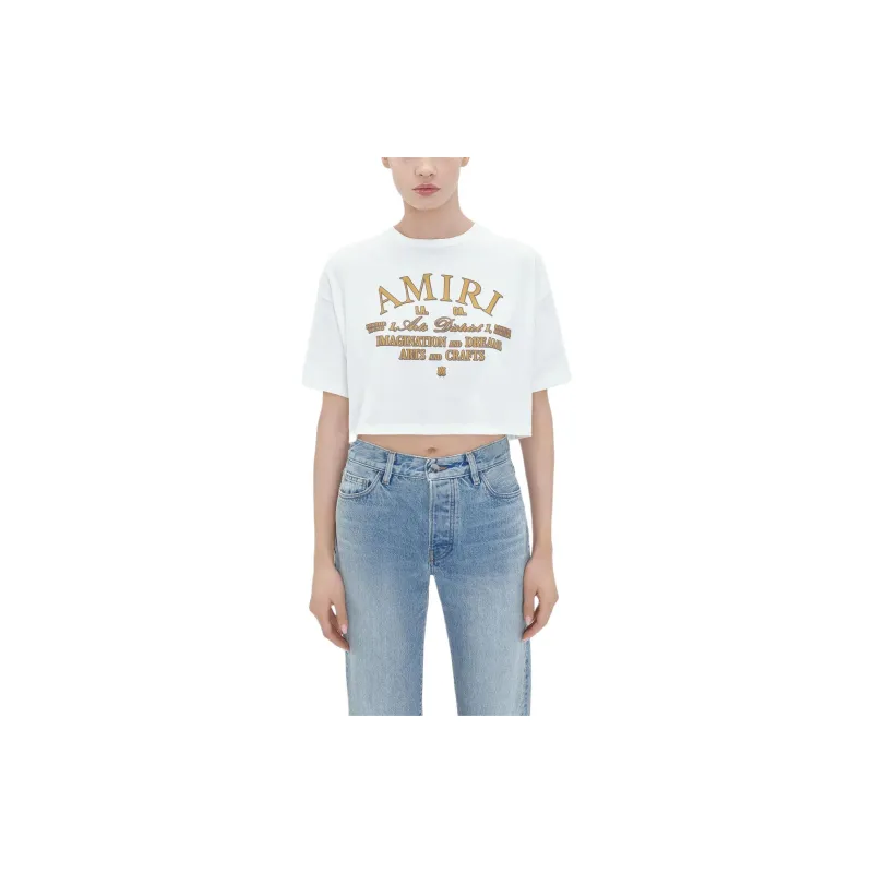 AMIRI Arts District Cropped Tee 'White'-1