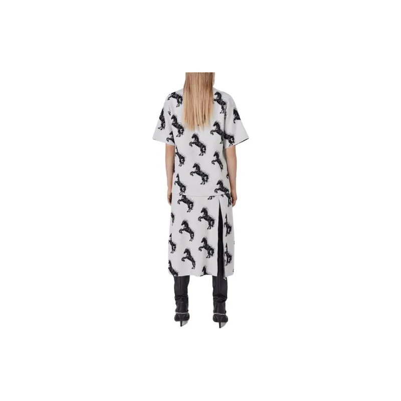 Stella McCartney Pixel Horse Jacquard Midi Skirt-2
