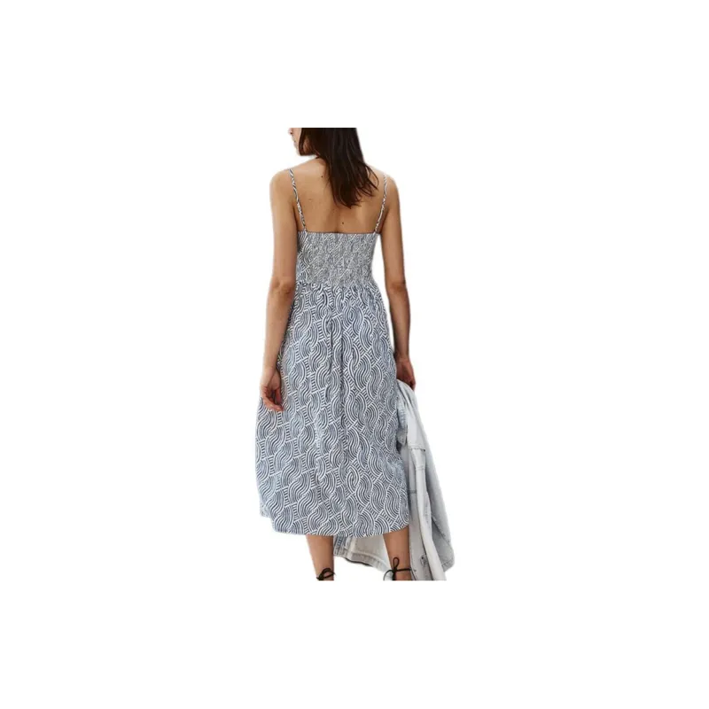 H&M Slip Dress Women's Blue/Pattern-2