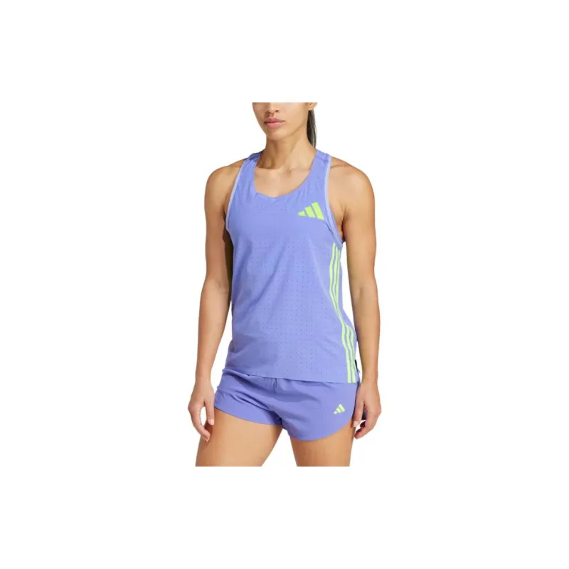 Adidas Adizero RUNNING TANK TOP Sport Vests Women's Blue-1