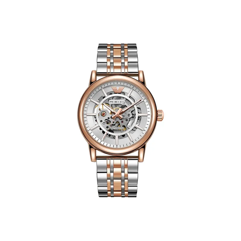 MUKUO Black Warrior Automatic Mechanical Movement Watch Unisex Black Dial-3