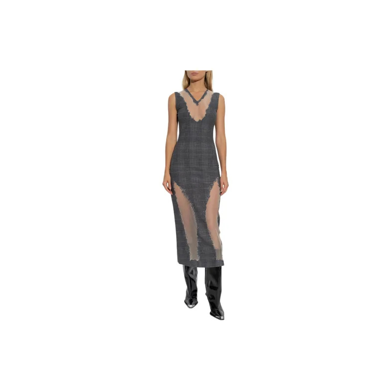 DIESEL D Myliane Plaid Pattern Dress-1