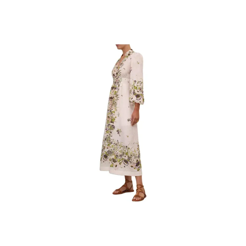 Zimmermann SS24 Long-Sleeved Dresses Women's Cream-3