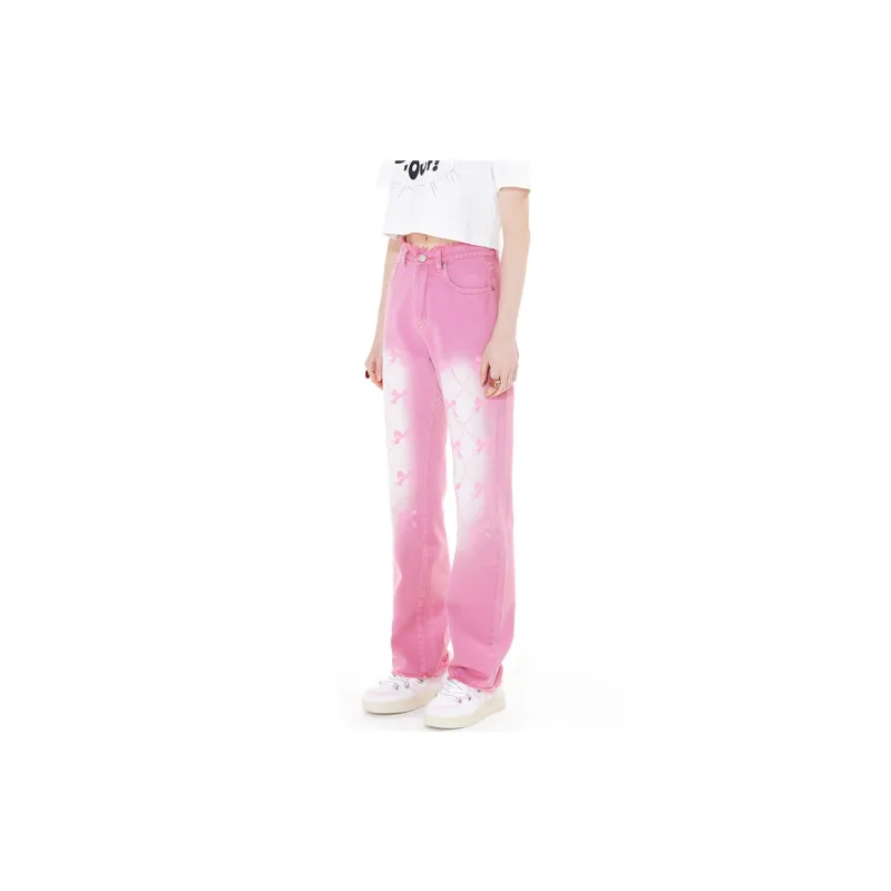ANDREA MARTIN Jeans Women's Pink-3