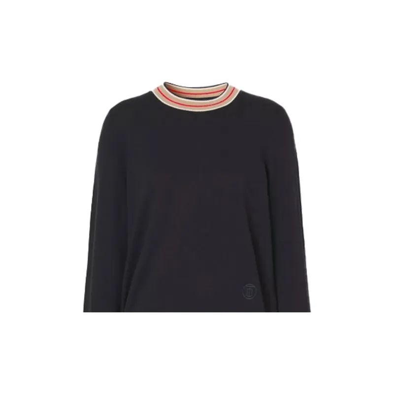 Burberry Stripe neckline Cashmere Jumper-4