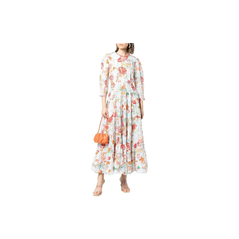 Rixo Long-Sleeved Dresses Women's Multicolor-1