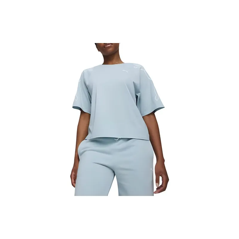 PUMA T-Shirt Women's Turquoise Surfing-2